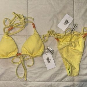 Dippin daisys bora cheeky bikini bottom and Bali triangle top